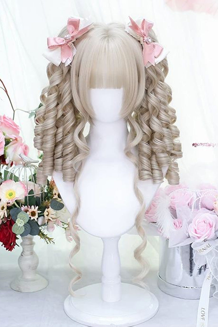 Long Wavy Lolita Wig - Bleached-Walnut-Blonde, Sweet Style - Daily and Convention Styling - main product image