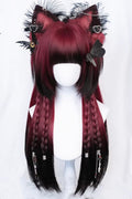 Burgundy/Black