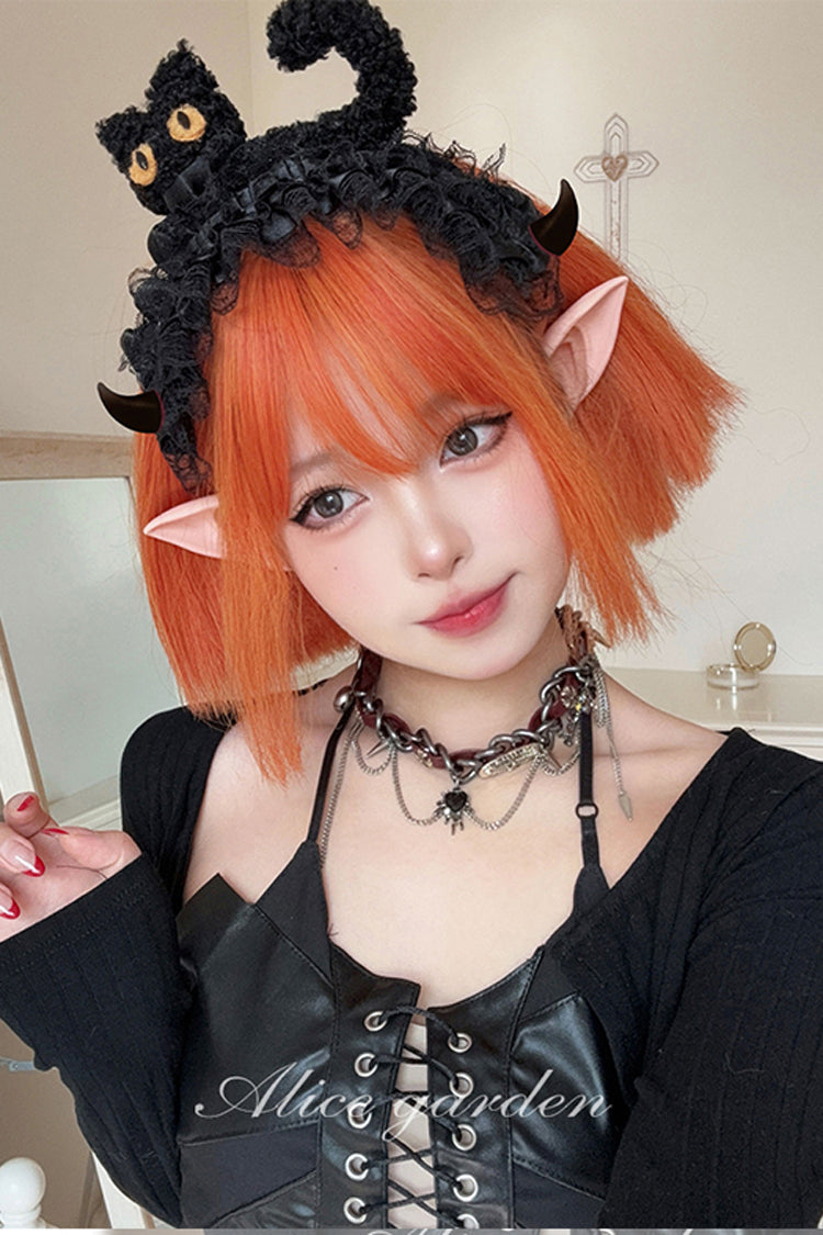 Long Wavy Lolita Wig - Candy Magic, Orange, Sweet Style - Lolita Coordinate Hair - additional product view 2
