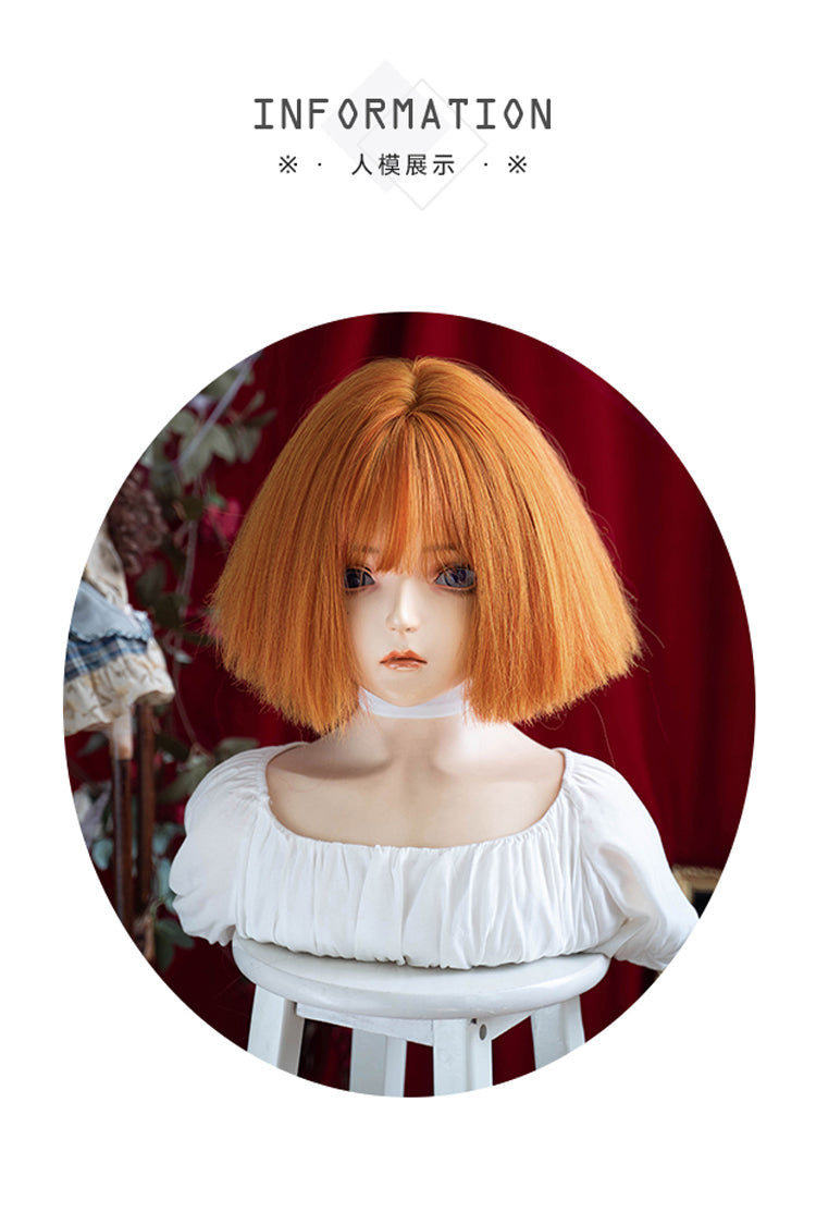 Long Wavy Lolita Wig - Candy Magic, Orange, Sweet Style - Lolita Coordinate Hair - additional product view 3