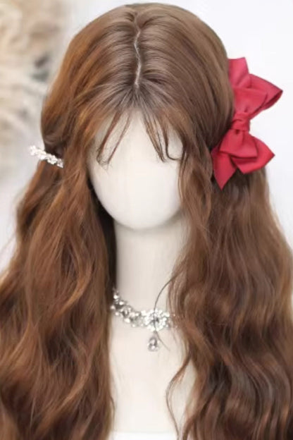 Long Wavy Lolita Wig - Caramel Warm Brown, Brown, Sweet Style - additional product view 2