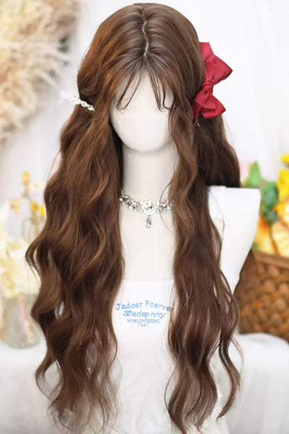 Long Wavy Lolita Wig - Caramel Warm Brown, Brown, Sweet Style - main product image