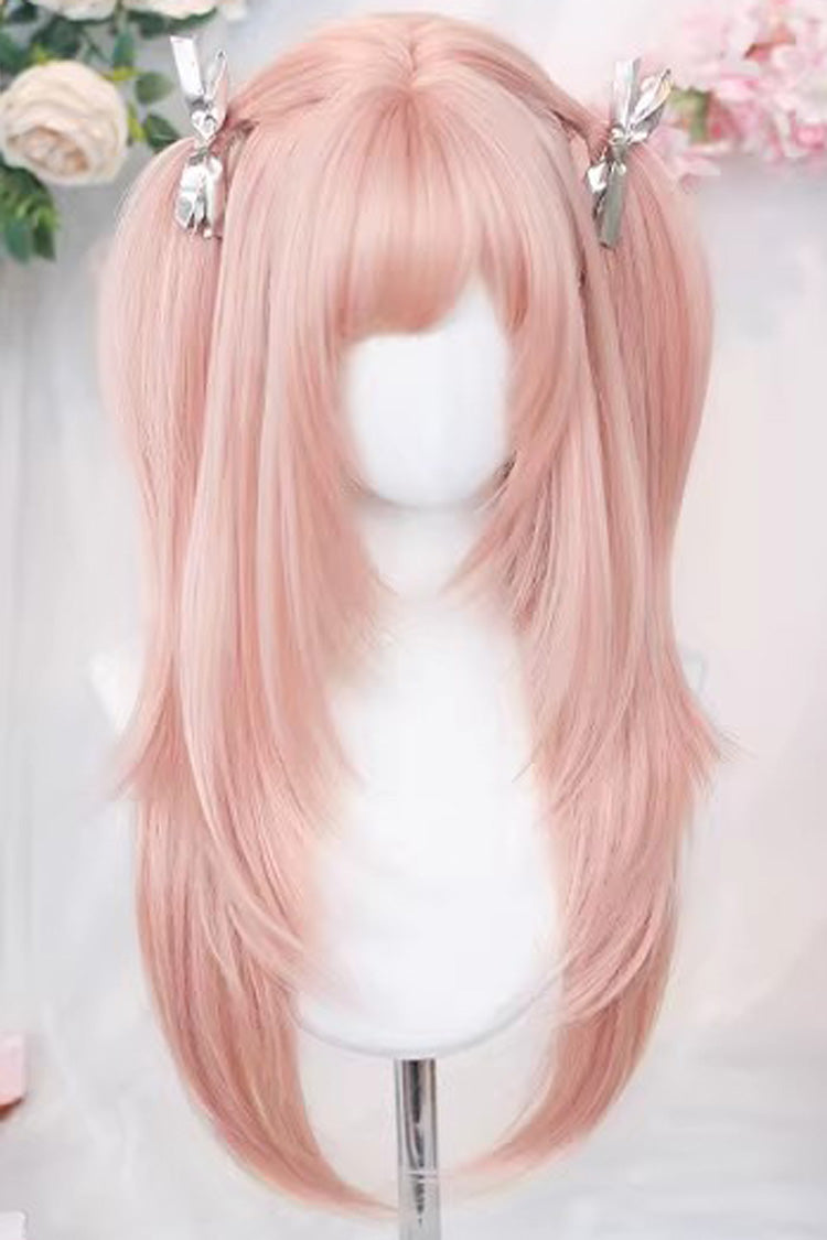Long Wavy Lolita Wig - Cherry Pink, Pink, Sweet Style - Daily and Convention Styling - additional product view 3