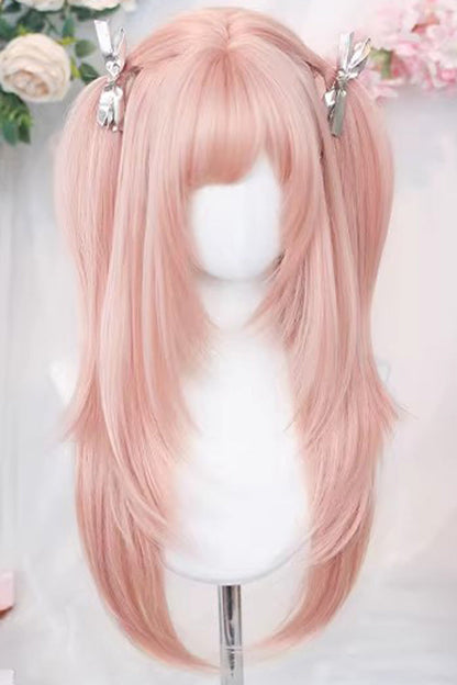 Long Wavy Lolita Wig - Cherry Pink, Pink, Sweet Style - Daily and Convention Styling - additional product view 3