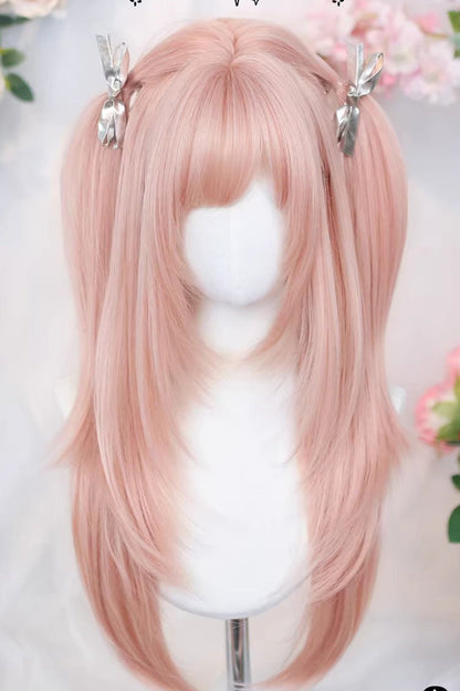 Long Wavy Lolita Wig - Cherry Pink, Pink, Sweet Style - Daily and Convention Styling - additional product view 4