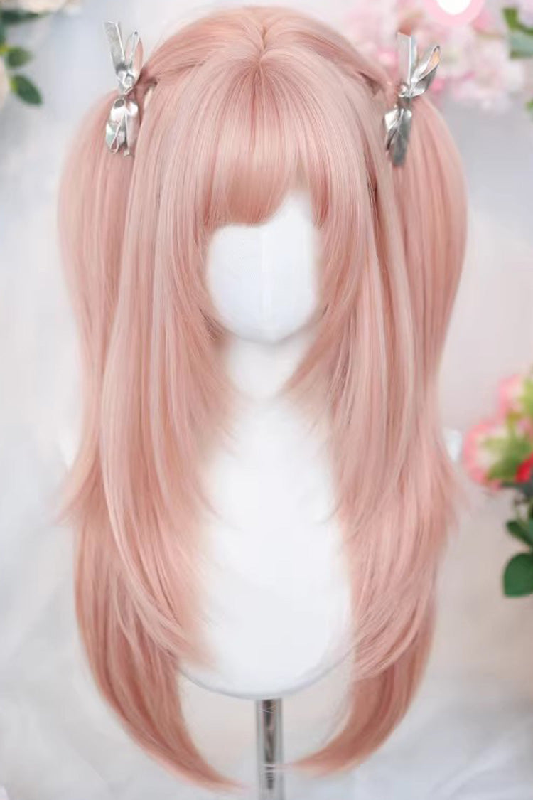 Long Wavy Lolita Wig - Cherry Pink, Pink, Sweet Style - Daily and Convention Styling - main product image