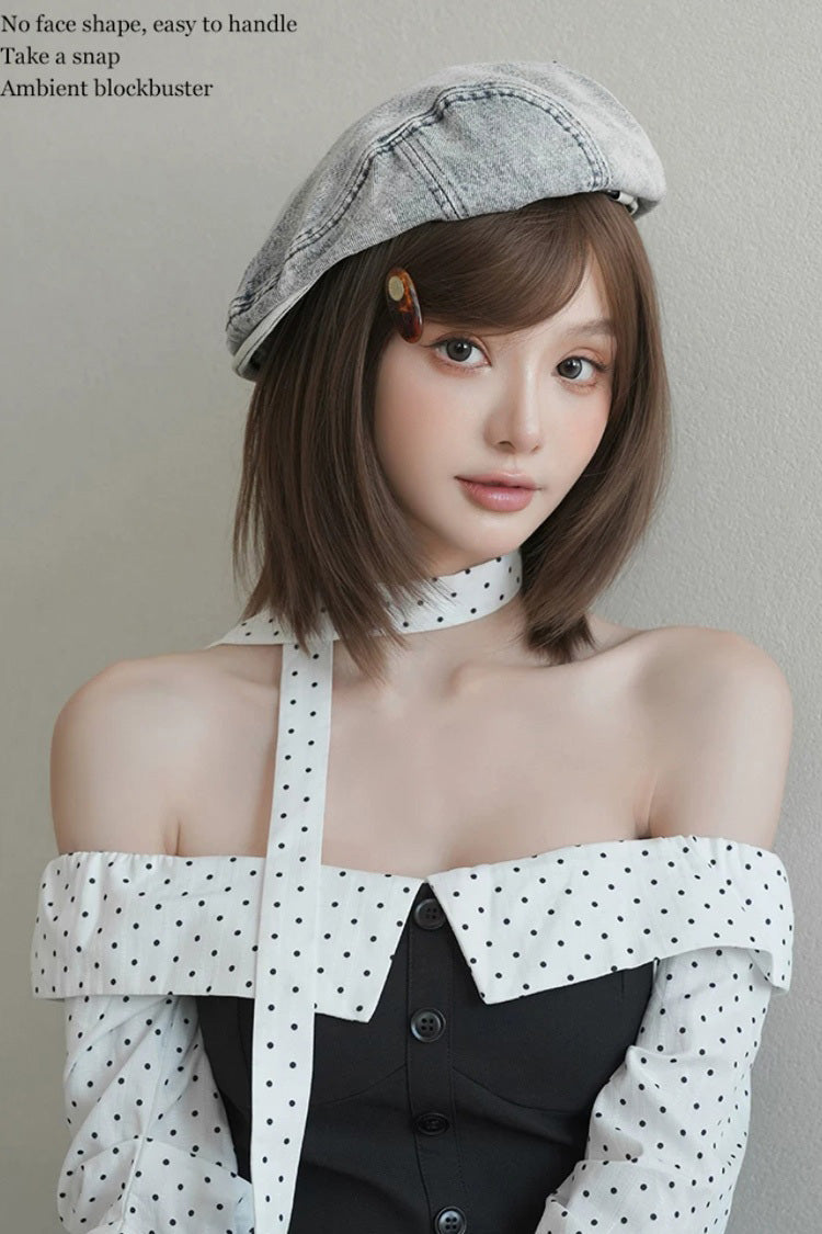 Long Wavy Lolita Wig - Chestnut Brown Refined, Brown, Layered, Sweet Style - additional product view 2