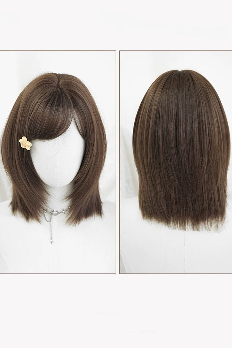 Long Wavy Lolita Wig - Chestnut Brown Refined, Brown, Layered, Sweet Style - additional product view 6