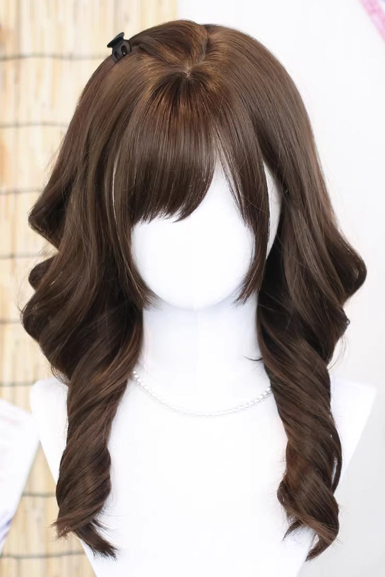 Long Wavy Lolita Wig - Chocolate Brown ¡°soft Weave¡±, Brown, Sweet Style - additional product view 3