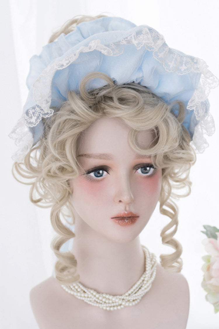 Long Wavy Lolita Wig - Curly Golden High Coiled, Gold, Sweet Style - additional product view 2