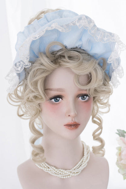 Long Wavy Lolita Wig - Curly Golden High Coiled, Gold, Sweet Style - additional product view 2