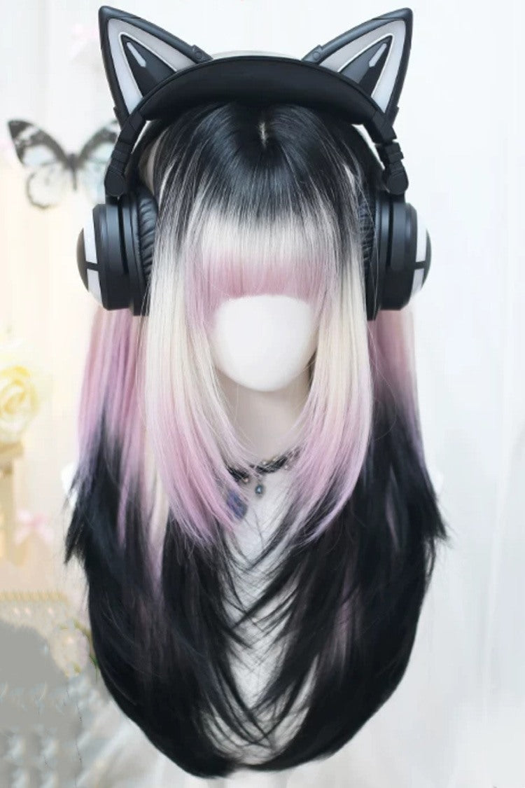 Long Wavy Lolita Wig - Dreamy Pink/purple Gradient, 2 Colors, Sweet Style - additional product view 2