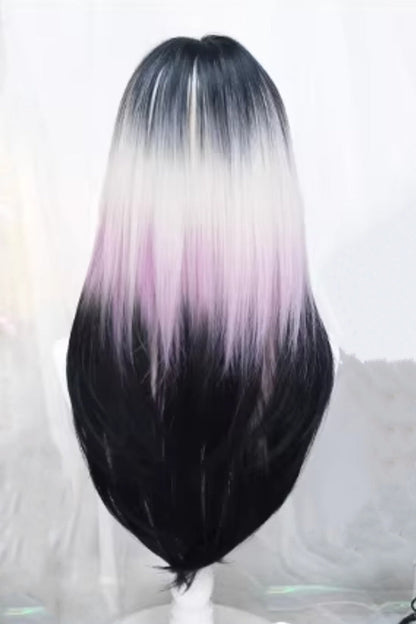 Long Wavy Lolita Wig - Dreamy Pink/purple Gradient, 2 Colors, Sweet Style - additional product view 3