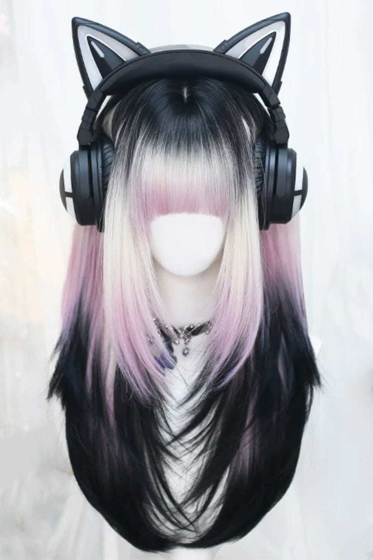 Long Wavy Lolita Wig - Dreamy Pink/purple Gradient, 2 Colors, Sweet Style - main product image