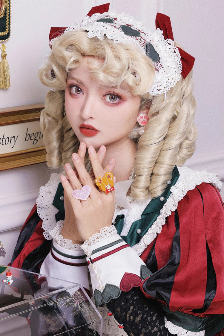 Long Wavy Lolita Wig - Elizabeth, Gold, Sweet Style - Lolita Coordinate Hair - main product image