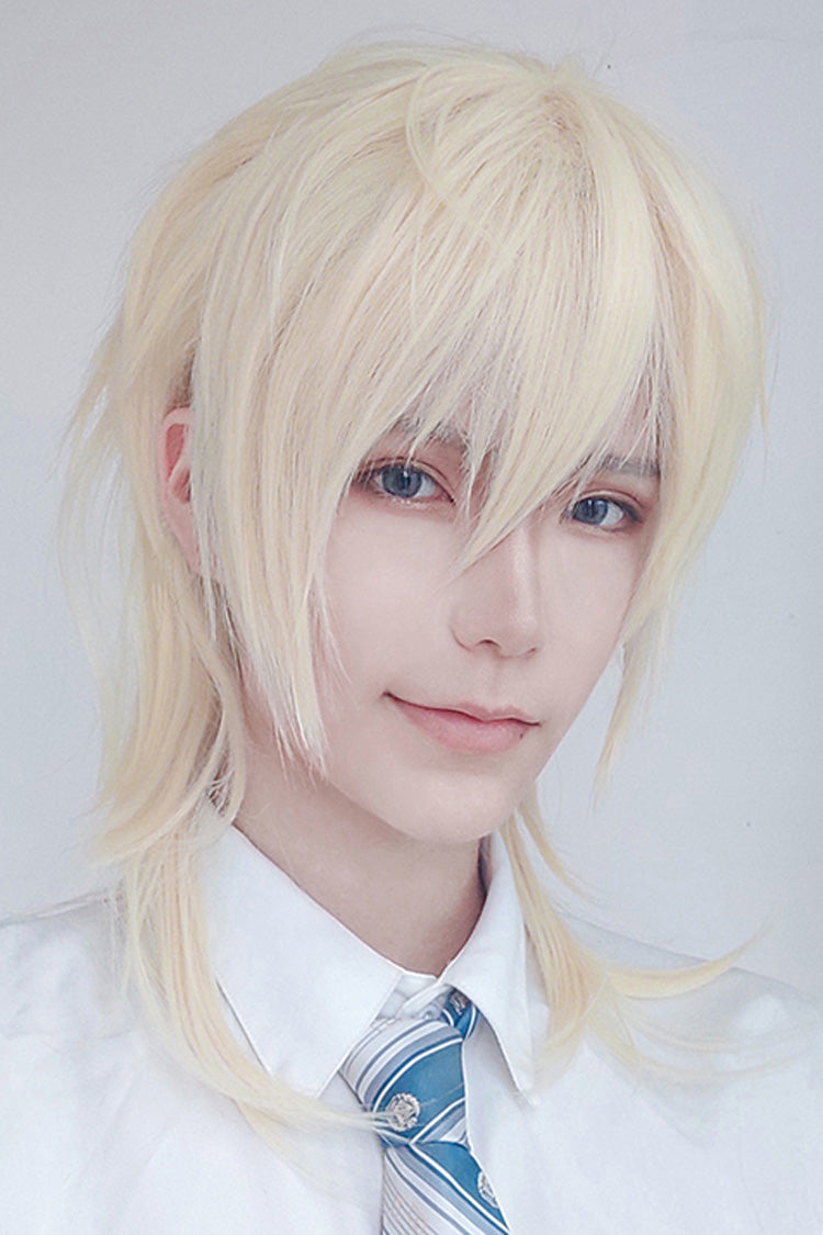 Long Wavy Lolita Wig - Fluffy Light Golden Ponytail, Gold - Daily and Convention Styling - additional product view 4