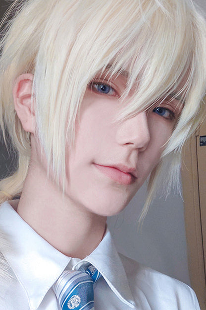 Long Wavy Lolita Wig - Fluffy Light Golden Ponytail, Gold - Daily and Convention Styling - additional product view 5