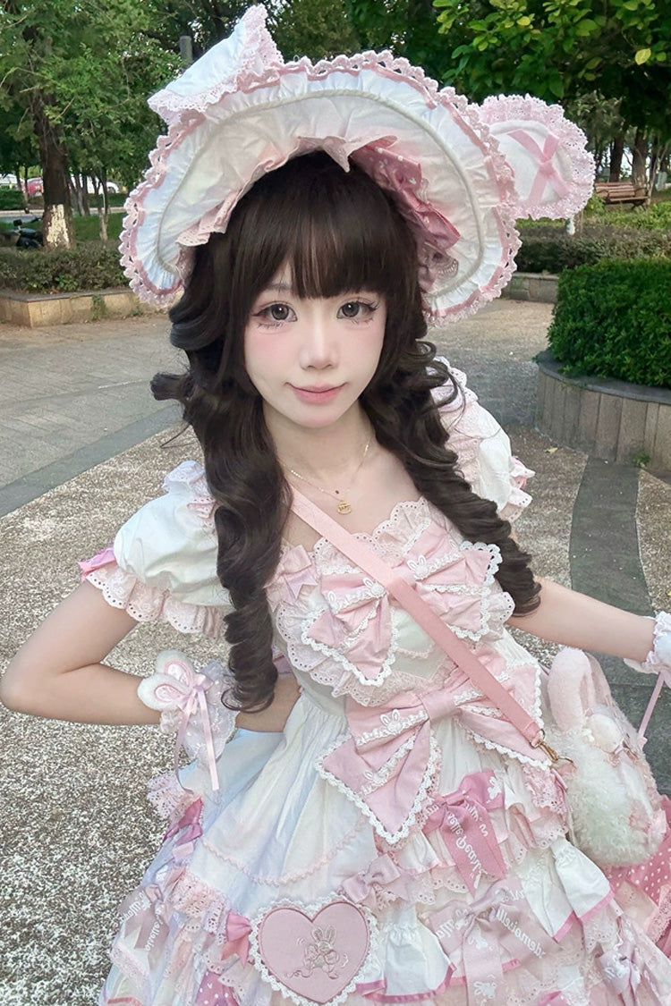 Long Wavy Lolita Wig - Japanese Roman Curls, Brown, Sweet Style - additional product view 5