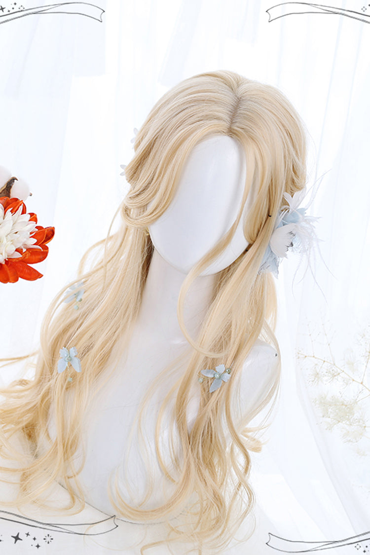 Long Wavy Lolita Wig - Light Golden Daily, Gold, Sweet Style - additional product view 2
