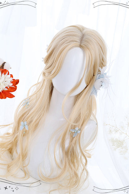 Long Wavy Lolita Wig - Light Golden Daily, Gold, Sweet Style - additional product view 2
