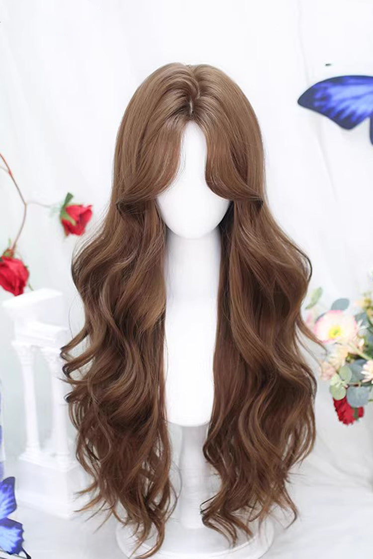 Long Wavy Lolita Wig - Middle-parted Curly Colors, 4 Colors, Sweet Style - main product image