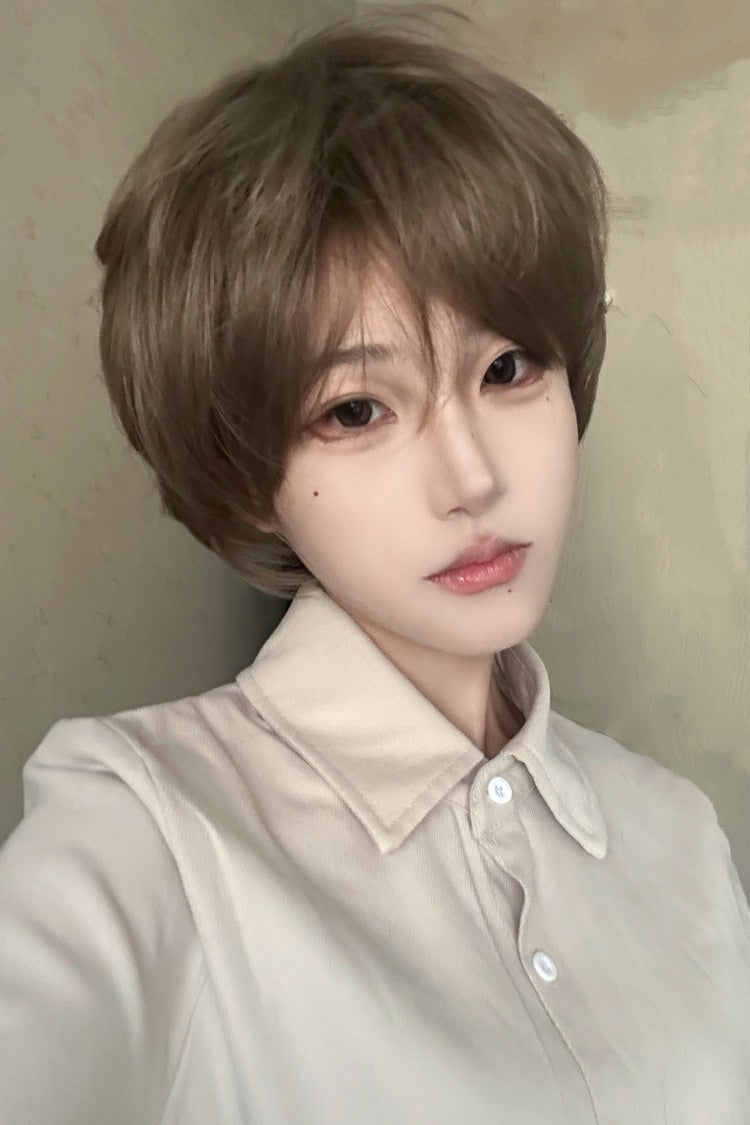 Long Wavy Lolita Wig - Misty Mint Beige Brown Japanese, 2 Colors, Sweet Style - additional product view 4
