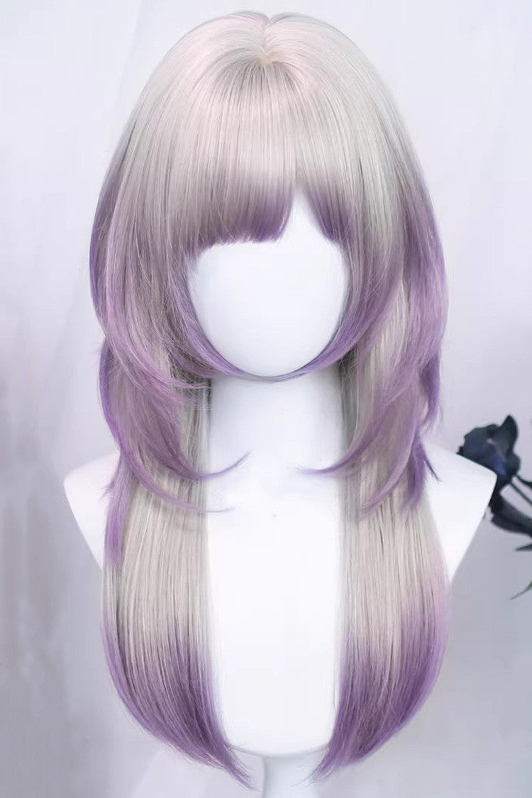 Long Wavy Lolita Wig - Misty Silver Purple Ombre, 2 Colors, Sweet Style - main product image