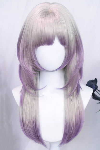 Long Wavy Lolita Wig - Misty Silver Purple Ombre, 2 Colors, Sweet Style - main product image