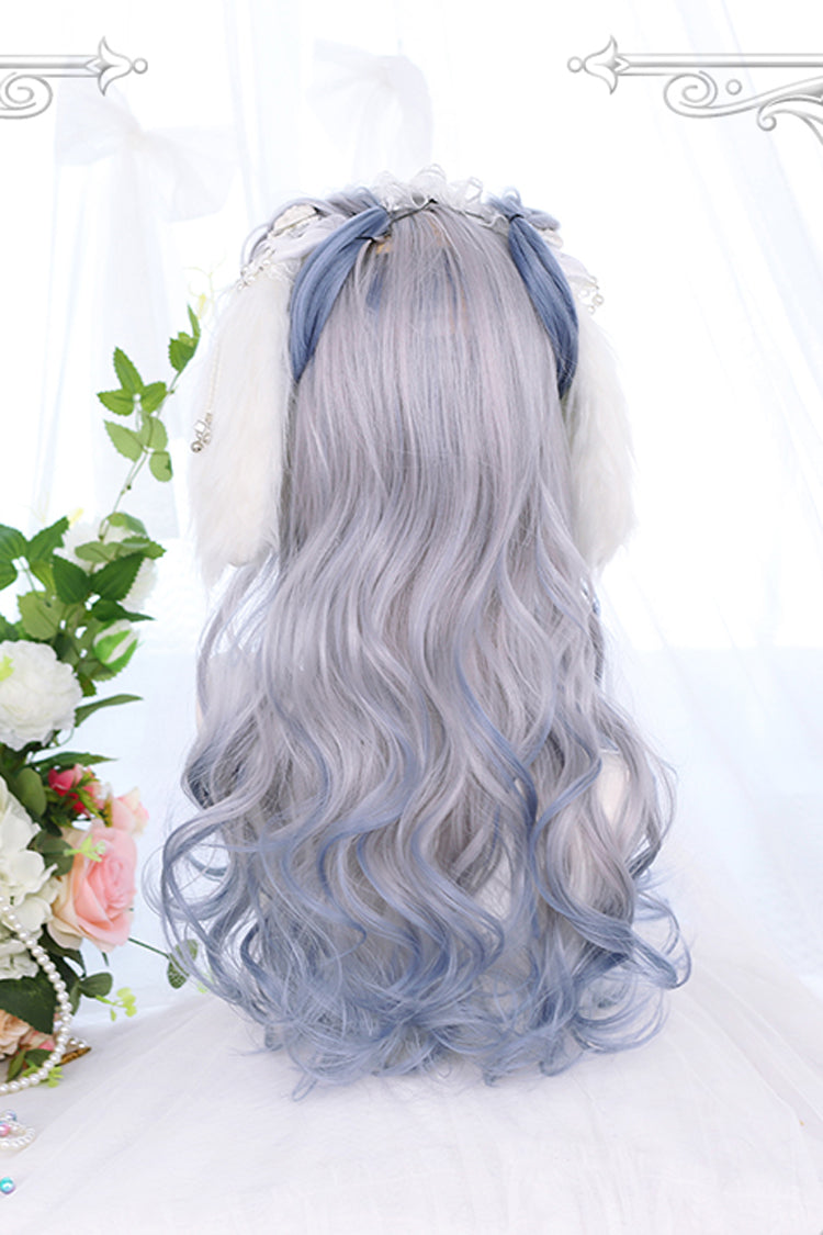 Long Wavy Lolita Wig - Multi-color Bleaching And Dyeing, Multi-Color, Sweet Style - additional product view 5