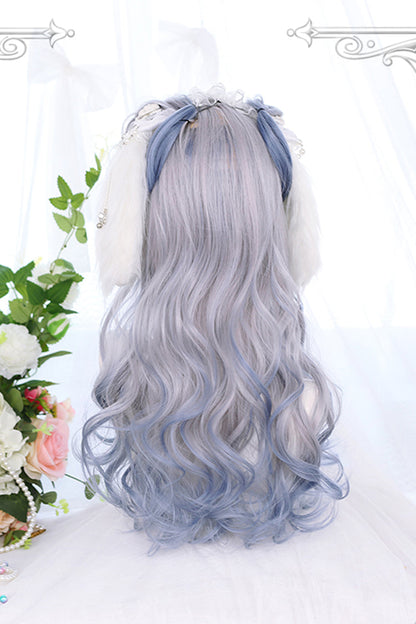 Long Wavy Lolita Wig - Multi-color Bleaching And Dyeing, Multi-Color, Sweet Style - additional product view 5