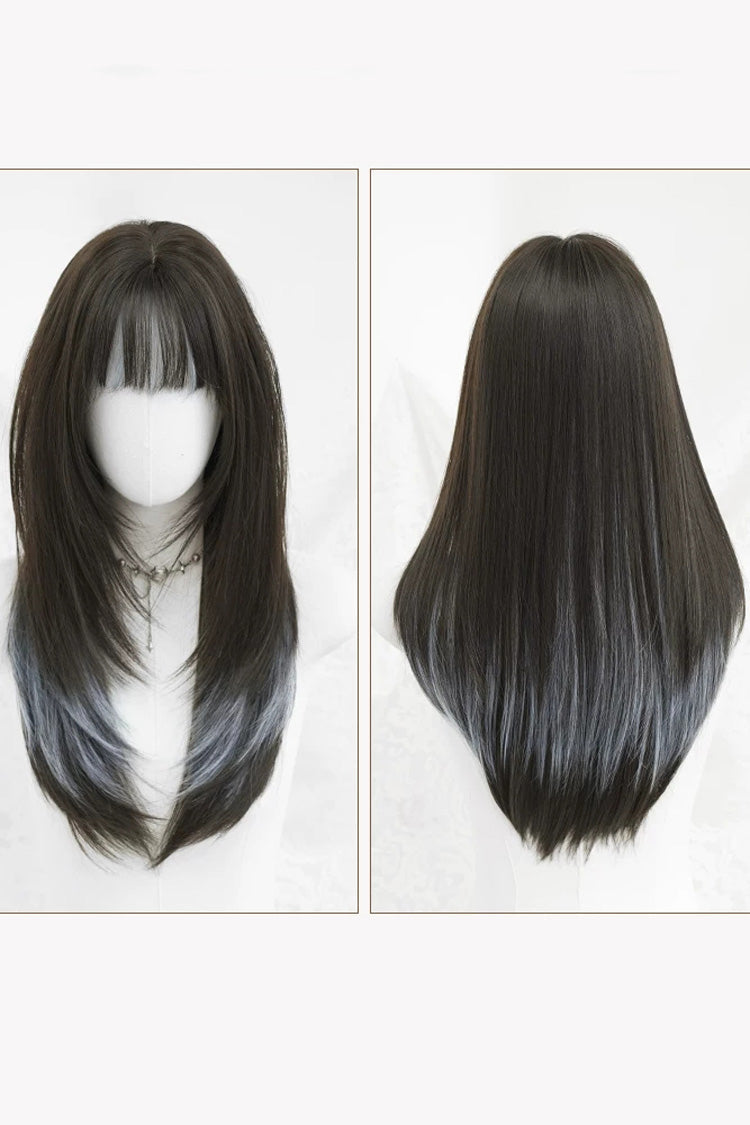 Long Wavy Lolita Wig - Multi-color Clear Water Blue, Blue, Sweet Style - additional product view 5