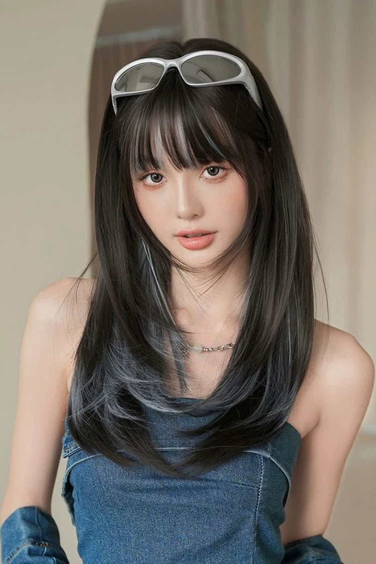 Long Wavy Lolita Wig - Multi-color Clear Water Blue, Blue, Sweet Style - main product image