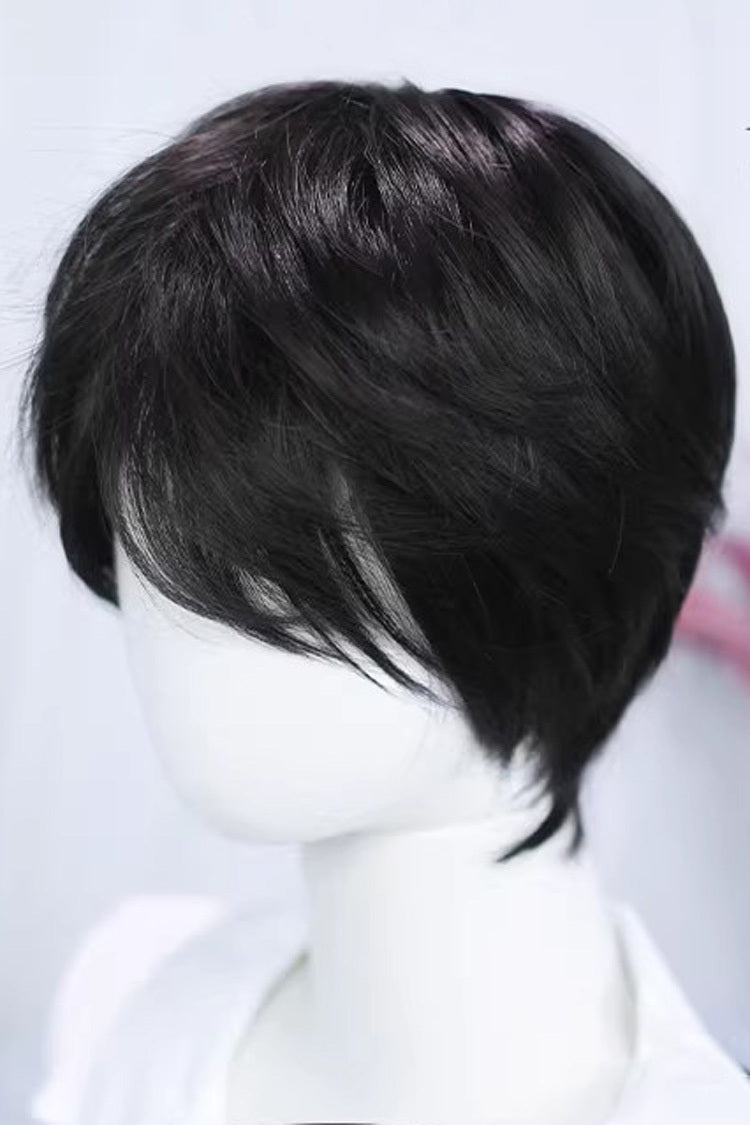 Long Wavy Lolita Wig - Natural Black Cool Androgynous, Black - additional product view 3