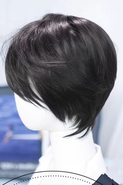 Long Wavy Lolita Wig - Natural Black Cool Androgynous, Black - additional product view 4