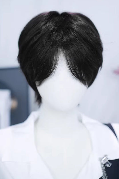 Long Wavy Lolita Wig - Natural Black Cool Androgynous, Black - main product image