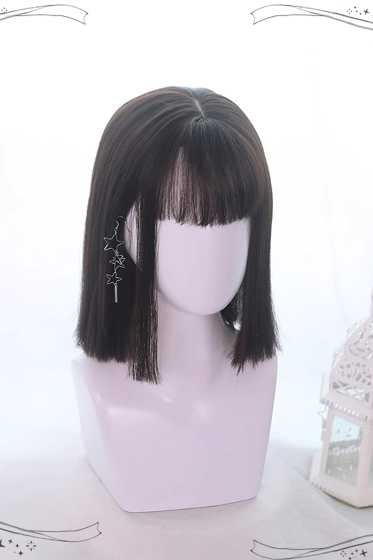 Long Wavy Lolita Wig - Natural Medium, 2 Colors, Gothic Style - One Size Black option