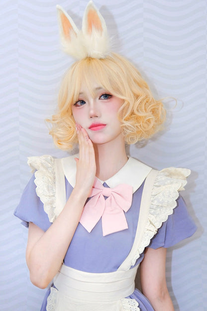 Long Wavy Lolita Wig - Natural Small Curls, 3 Colors, Sweet Style - additional product view 3