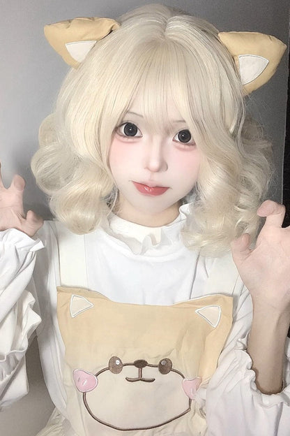 Long Wavy Lolita Wig - Natural Small Curls, 3 Colors, Sweet Style - additional product view 4