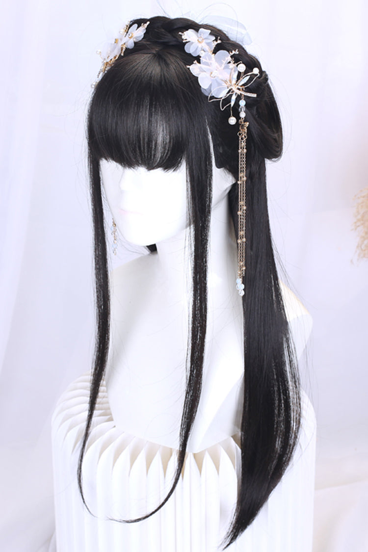 Long Wavy Lolita Wig - Retro Natural Ancient Full, 2 Colors, Chinese-Inspired Style - additional product view 2