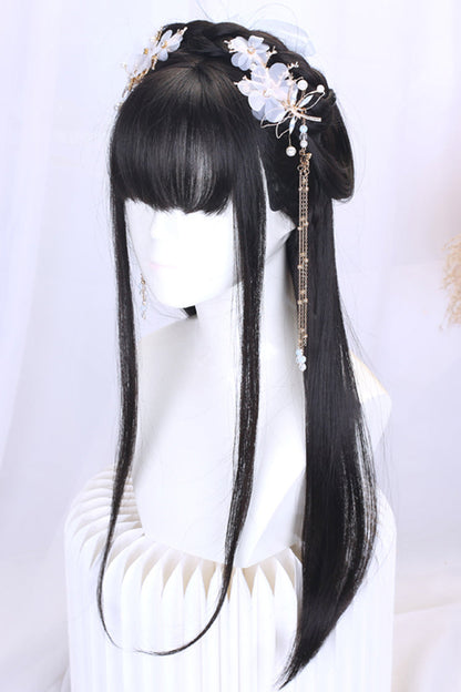 Long Wavy Lolita Wig - Retro Natural Ancient Full, 2 Colors, Chinese-Inspired Style - additional product view 2