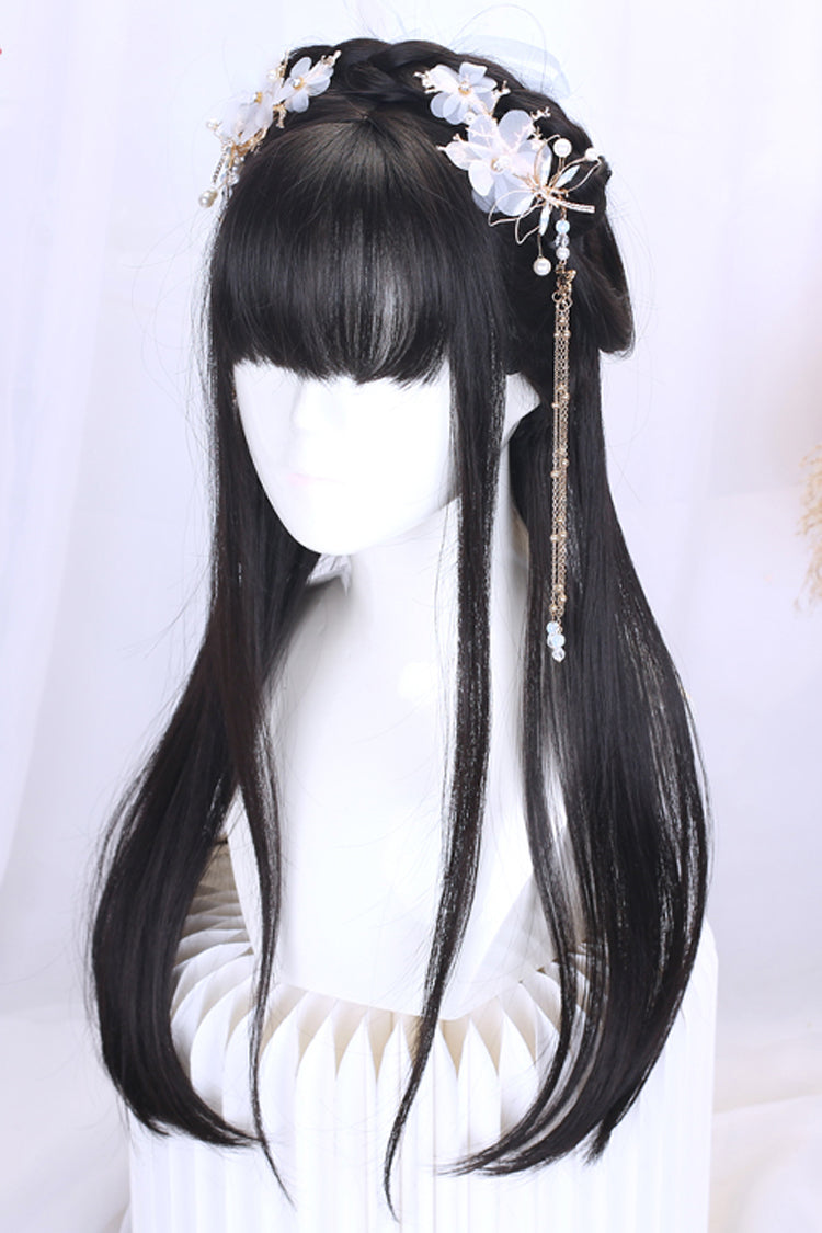 Long Wavy Lolita Wig - Retro Natural Ancient Full, 2 Colors, Chinese-Inspired Style - additional product view 3