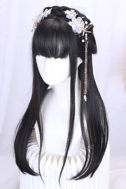 Long Wavy Lolita Wig - Retro Natural Ancient Full, 2 Colors, Chinese-Inspired Style - additional product view 3