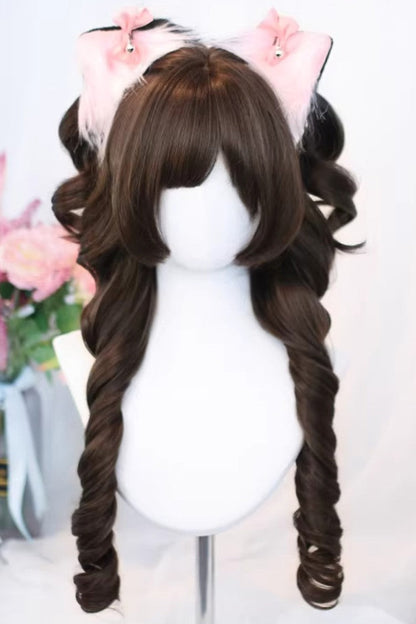 Long Wavy Lolita Wig - Ringlet Curls, 3 Colors, Sweet Style - Lolita Coordinate Hair - main product image