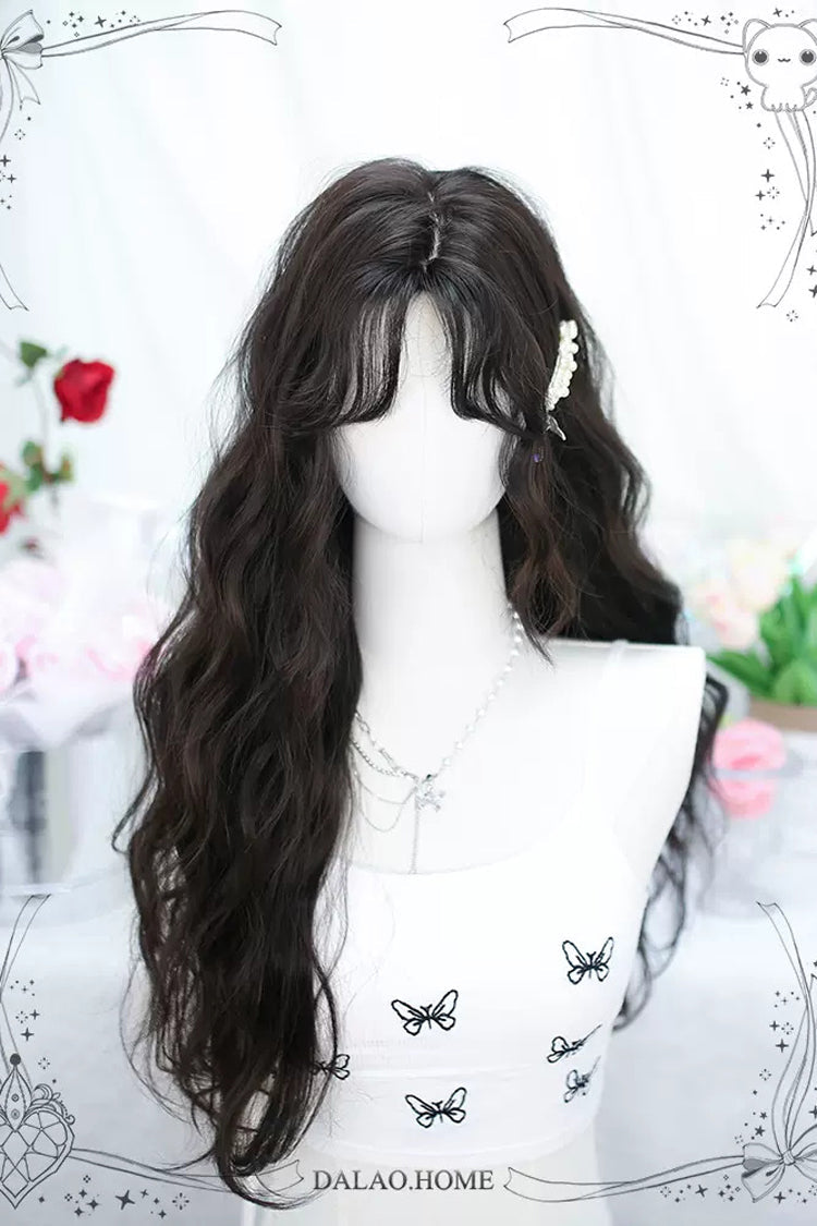 Long Wavy Lolita Wig - Secondary Tousled Small Waves, 2 Colors, Sweet Style - additional product view 3