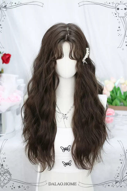 Long Wavy Lolita Wig - Secondary Tousled Small Waves, 2 Colors, Sweet Style - additional product view 5