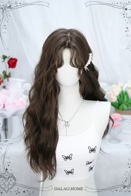 Long Wavy Lolita Wig - Secondary Tousled Small Waves, 2 Colors, Sweet Style - additional product view 6