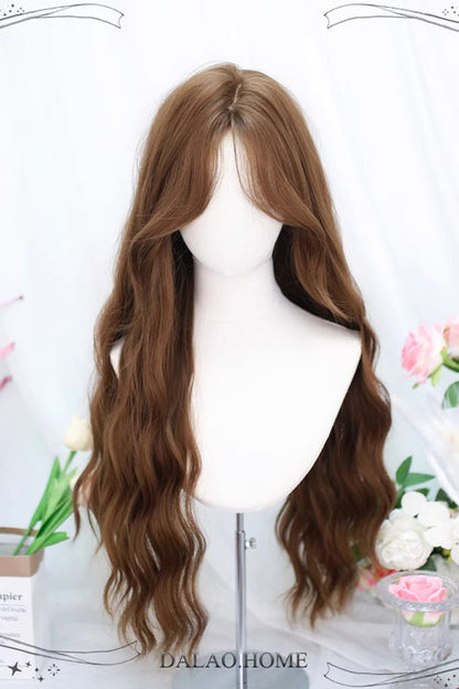 Long Wavy Lolita Wig - Secondary Water Wave Eight, Brown, Sweet Style - additional product view 2