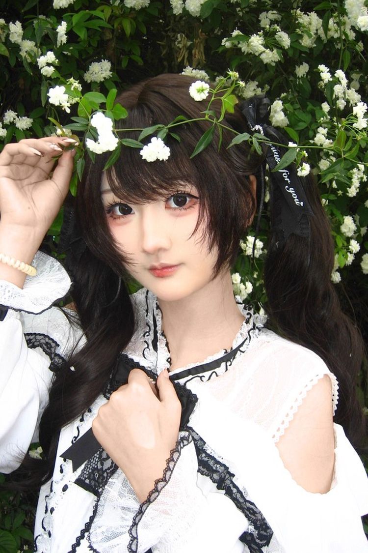 Long Wavy Lolita Wig - Tea Brown, 2 Colors, Sweet Style - Kawaii Outfit Wig - additional product view 2