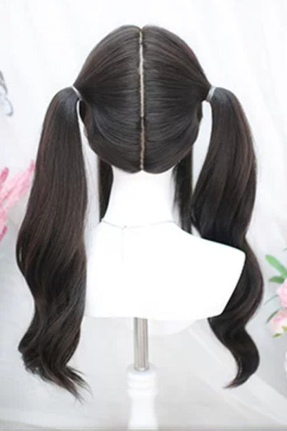 Long Wavy Lolita Wig - Tea Brown, 2 Colors, Sweet Style - Kawaii Outfit Wig - additional product view 3
