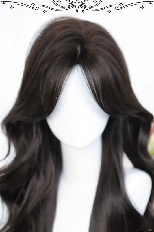 Long Wavy Lolita Wig - Tea Brown Big Wavy, 2 Colors, Sweet Style - additional product view 2